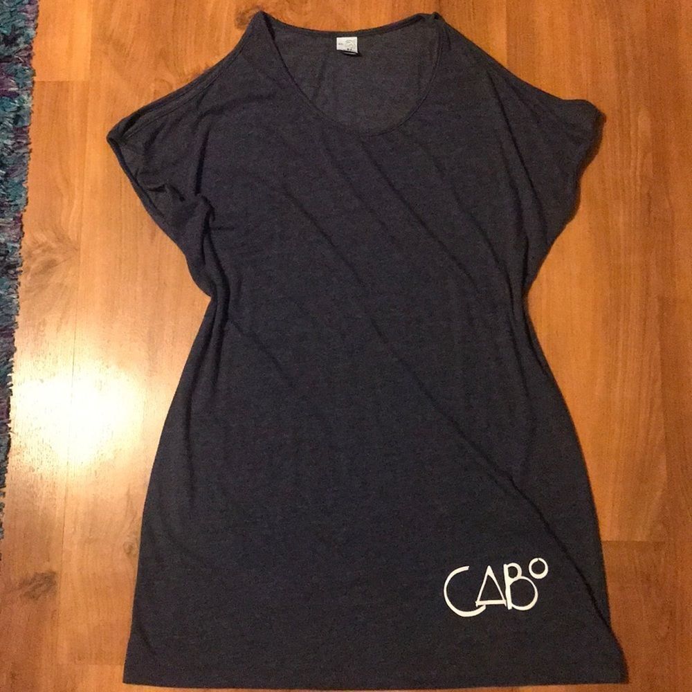 New‼️ Cabo Dark Grey Cold Shoulder Beach Dress
